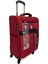 Orta Boy Kumaş Valiz Bordo 21282 2