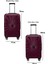 2'li Valiz Seti Polikarbon Büyük Boy – Orta Boy Valiz Bordo 1809 2