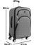 Büyük Boy 4 Teker Kumaş Valiz Gri 1081 2