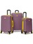 3'lü Valiz Seti Büyük Boy - Orta Boy - Kabin Boy Rose 1168 1