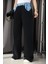 Beli Denim Parçalı Rahat Pantolon 4