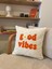 Good Vibes Işlemeli Pamuklu 43X43CM Kırlent Yastık Kılıfı - Punch Işlemeli Yastık Kılıfı 1