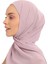 Hazır Pratik Lüks Boru Boneli Şifon Şal-Pudra 3