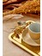 1 Adet Elegante Gold Serisi Duo Volo Prezioso Kulp Desenli Sunum Tepsi Söz Nişan Tepsisi 22X16CM 3