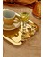 1 Adet Elegante Gold Serisi Duo Volo Prezioso Kulp Desenli Sunum Tepsi Söz Nişan Tepsisi 22X16CM 4