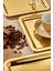 Royal Gold Serisi Gold Sunum Tepsisi, Söz Nişan Tepsisi, 24CM, Avangart Dizayn, 3 Adet 2