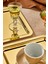 Royal Gold Serisi Gold Sunum Tepsisi, Söz Nişan Tepsisi, 24CM, Avangart Dizayn, 3 Adet 3