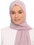 Hazır Pratik Lüks Boyunluklu Boneli Şifon Şal-Pudra 2