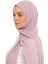 Hazır Pratik Lüks Boyunluklu Boneli Şifon Şal-Pudra 4