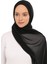 Hazır Pratik Lüks Boyunluklu Boneli Şifon Şal-Siyah 3