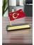Kutulu Türk Bayraklı Metal Kişiye Özel Masaüstü Isimlik 1