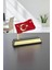 Kutulu Türk Bayraklı Metal Kişiye Özel Masaüstü Isimlik 2