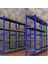 4 Katlı 3'lü Depo Rafı - 300-350 Kg Taşıma Kapasiteli Hafif Rack Raf - 40x90x200 cm 2