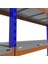 4 Katlı 3'lü Depo Rafı - 300-350 Kg Taşıma Kapasiteli Hafif Rack Raf - 40x90x200 cm 4