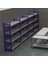 4 Katlı 3'lü Depo Rafı - 300-350 Kg Taşıma Kapasiteli Hafif Rack Raf - 40x90x200 cm 5
