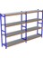 4 Katlı Duble Depo Rafı - 300-350 Kg Taşıma Kapasiteli Hafif Rack Raf - 60x90x200 cm 1