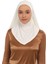 Hazır Lüks Pratik Hijablı Şifon Şal-Ekru 1