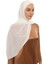Hazır Lüks Pratik Hijablı Şifon Şal-Ekru 3