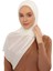 Hazır Lüks Pratik Hijablı Şifon Şal-Ekru 4