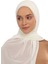 Hazır Lüks Pratik Hijablı Şifon Şal-Ekru 5