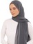 Hazır Lüks Pratik Hijablı Şifon Şal-Füme 2