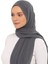 Hazır Lüks Pratik Hijablı Şifon Şal-Füme 3
