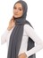 Hazır Lüks Pratik Hijablı Şifon Şal-Füme 5
