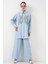 Desenli Tunik Pantolon Ikili Takım 6720 - Mavi 4