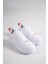 Alessı Bağcıklı Ortopedik Taban Kadın Sneaker Spor Ayakkabı Bt - Beyaz/turuncu 4