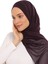 Hazır Lüks Pratik Hijablı Şifon Şal-Mürdüm 6