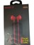 HSR01 Mikrofonlu Kablolu Kulak Içi Kulaklık 3.5mm L Jack Girişli Kırmızı 5