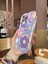 Çiçek Desenli Mor Pembe Renkli Kıvrımlı iPhone 15 Pro Max Telefon Kılıfı 5