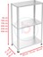 3 Katlı Paslanmaz Krom Raf - Inox Soğuk Oda Rafı, Buzhane Rafı - 31x75 cm-50 cm-0.70 mm 2