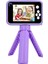 AC10 Hd Çift Lensli 2,4 Inç IPS Ekranlı Çocuk Kamerası, TRIPOD+32GB Hafıza Kartı-Mor (Yurt Dışından) 2