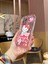 iPhone 13 Pro Max Çizgi Film Figürlü Kabartmalı Pembe Telefon Kılıfı 3