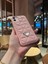 iPhone 15 Pro Max Baklava Desenli Pembe Kabartmalı Yumuşak Dokulu Telefon Kılıfı 3