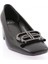 670 Kadın Tokalı Kalın Topuklu Casual Ayakkabı Siyah 2