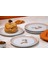 Porselen Desenli Pasta Tabağı 20 cm 6'lı Set 2