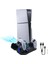 GP-521 Ps5 Slim Disk/ps5 Slim Dijital Uyumlu Multifonksiyonel Soğutucu Fan Şarj Stand 2