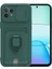 Xiaomi Mi 11 Lite Kılıf Zuma Kartvizitli Yüzüklü Silikon - Yeşil Bstmy 1