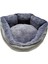 Yumuşak Silinebilir Kedi ve Köpek Yatağı 55 cm Çap Gri 2