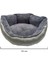 Yumuşak Silinebilir Kedi ve Köpek Yatağı 55 cm Çap Gri 4