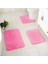 Doğal Kaymaz Taban Yıkanabilir Shaggy 3'li Set Banyo Halı Paspas 1 Adet 60X100 2 Adet 60X50 1