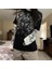 Siyah Renaissance Pattern Unisex Beyaz Kollu T-Shirt 2