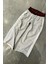 Gri Melanj Şeritli Fake Boxer Eşofman 3