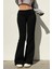 Siyah Slim Fit Ispanyol Paça Eşofman 1