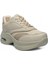 Drk Bej Fileli Kadın Sneaker Spor Ayakkabı 4