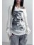 Beyaz Vintage Lost Omuz Dekolteli Sweatshirt 1