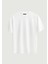 Unisex Bisiklet Yaka %100 Organik Pamuklu Kalın Dokulu Tom Baskılı Oversize T-Shirt - Beyaz 2