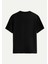 Unisex Bisiklet Yaka %100 Organik Pamuklu Kalın Dokulu Yahweh Baskılı Oversize T-Shirt - Siyah 2